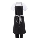 Tablier bavette denim Southside noir — B981