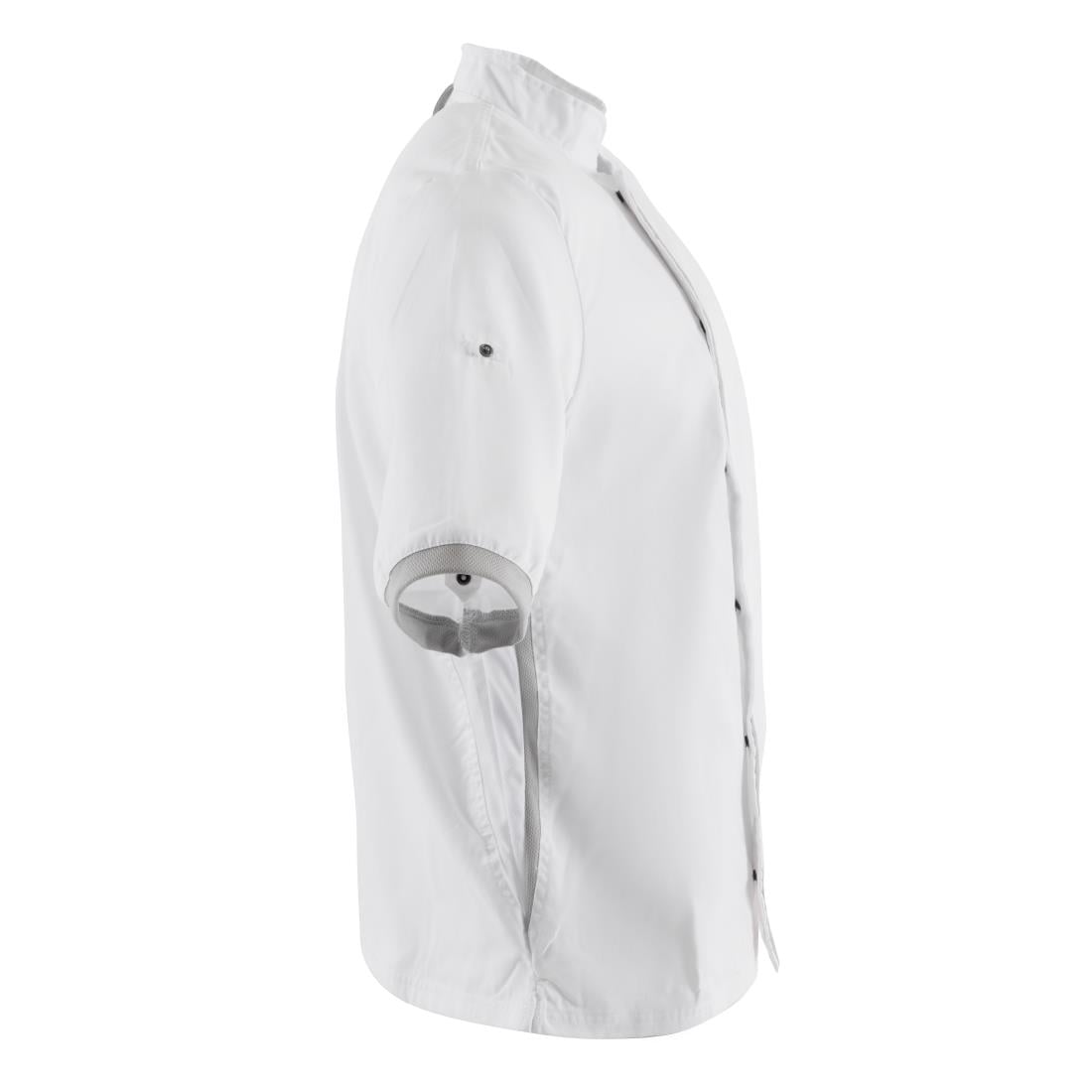 Veste de cuisine blanche à manches courtes Southside XS — B998-XS