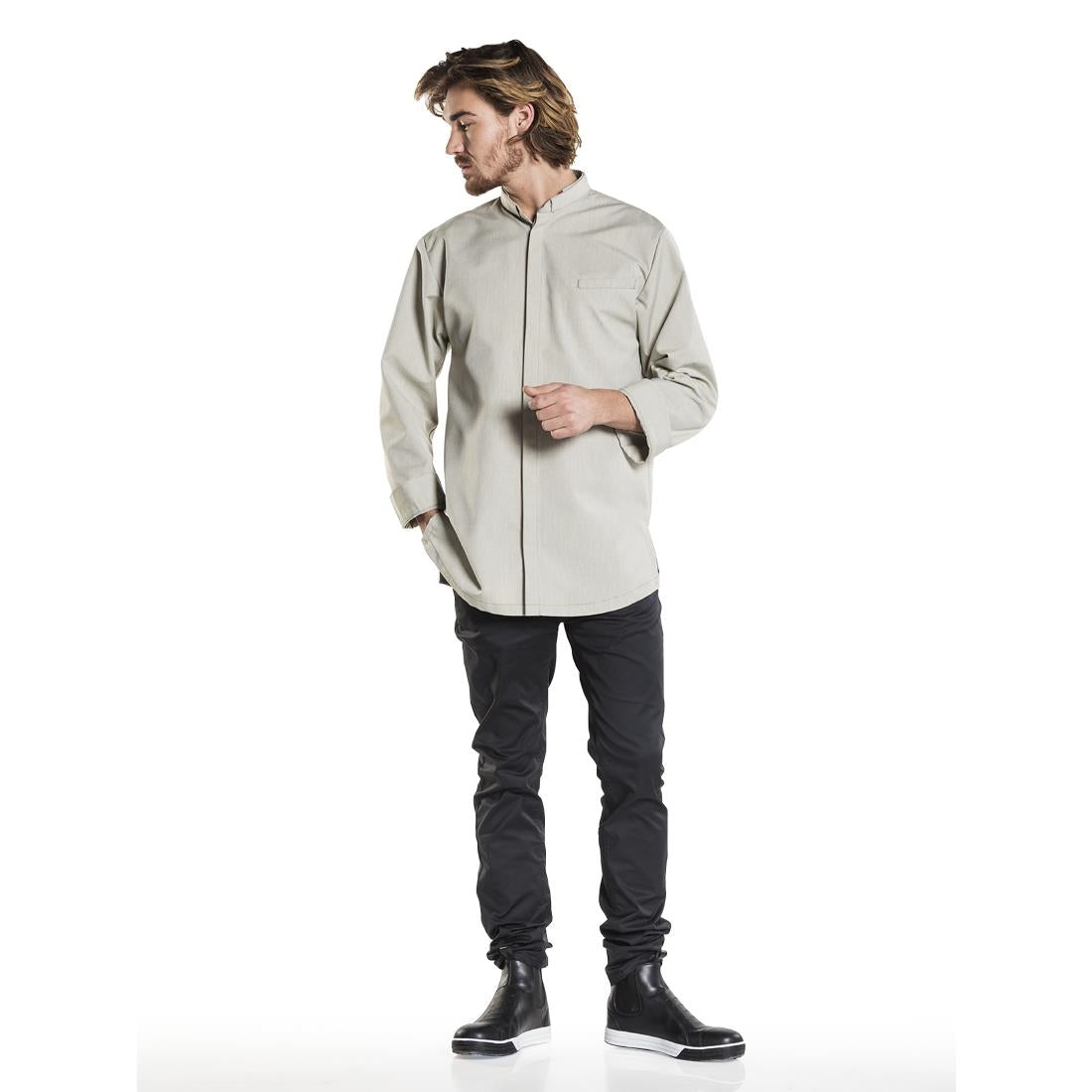 Veste de cuisine homme verte Chaud Devant Nordic taille L — BA015-L