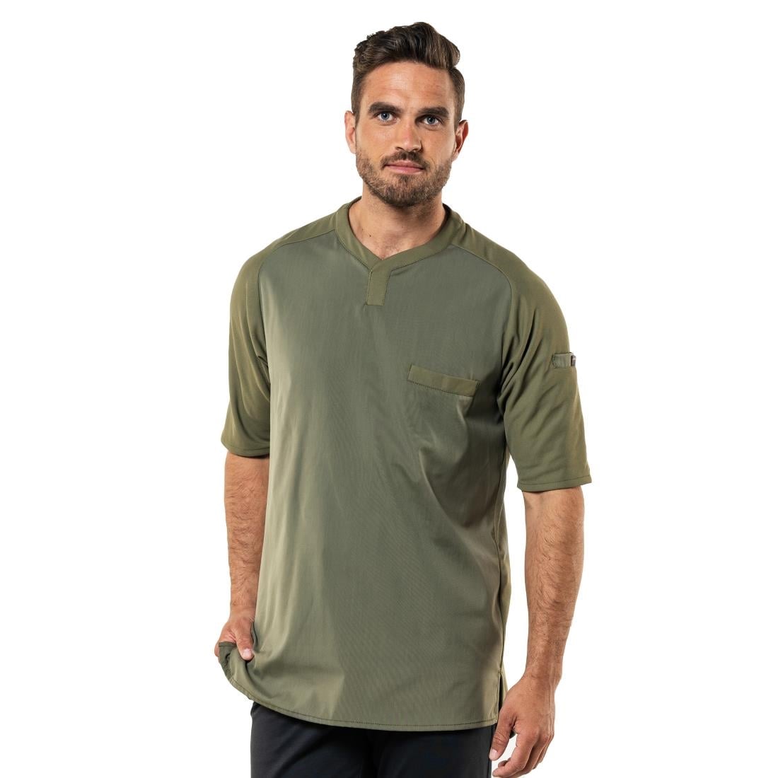 T-shirt mixte manches courtes Chaud Devant Valente UFX vert taille XL — BA016-XL