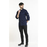 Veste de cuisine Chaud Devant Salerno bleue taille L — BA021-L