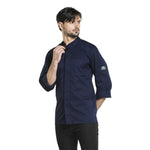 Veste de cuisine Chaud Devant Salerno bleue taille L — BA021-L