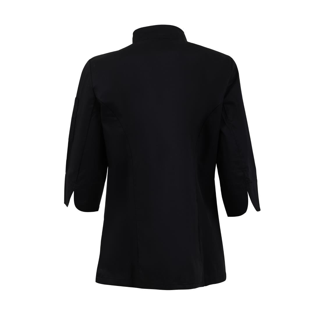 Veste de cuisinier femme ajustée Whites noire taille L — BA110-L