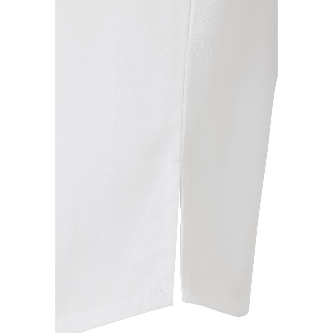 Veste de cuisinier en maille à manches courtes Southside Harlem blanche S — BA116-S