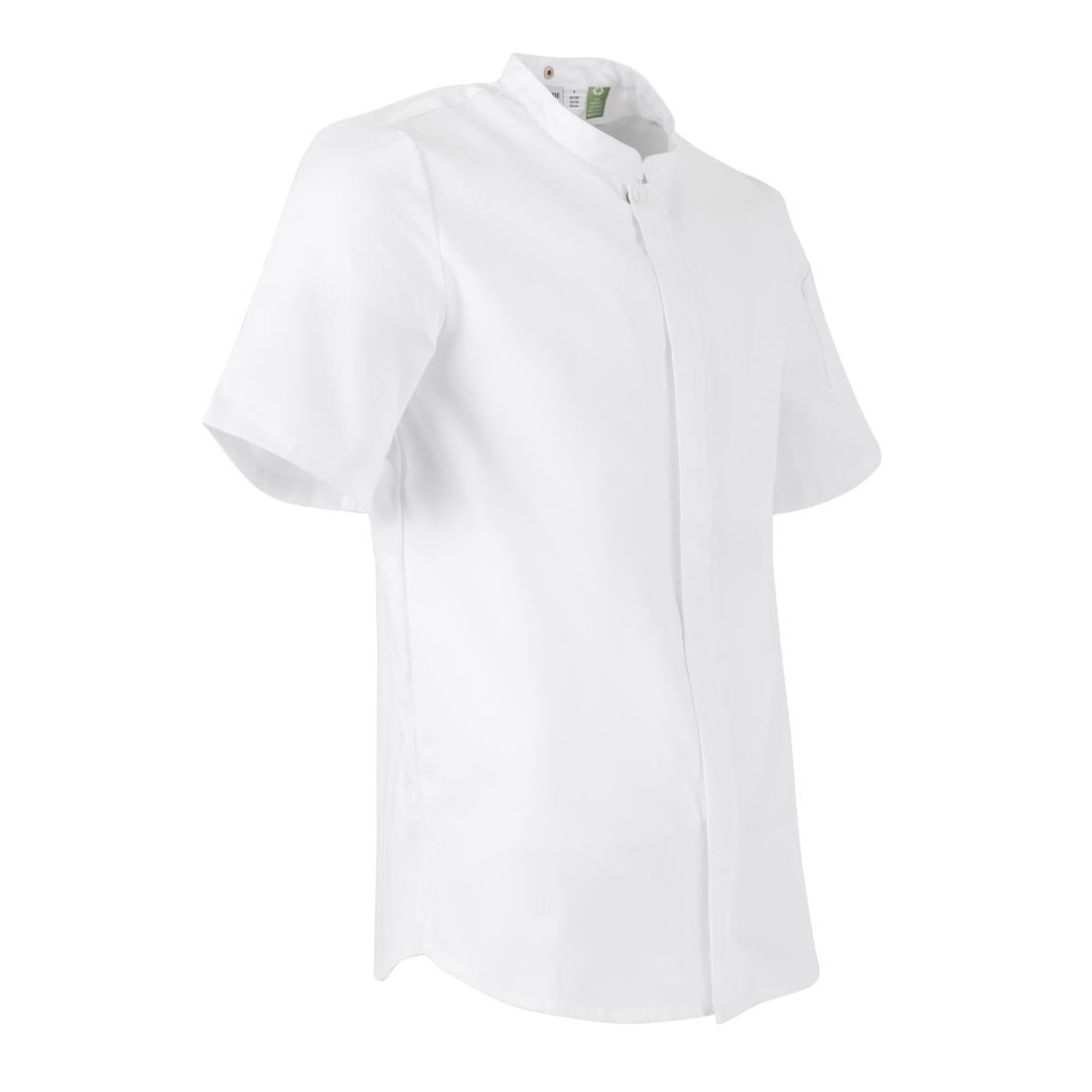 Veste de cuisinier en maille à manches courtes Southside Harlem blanche S — BA116-S