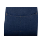 Tablier court croisé dans le dos Southside en denim bleu avec liens en cuir — BA159