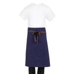 Tablier bistro en toile de coton Southside marine — BA165