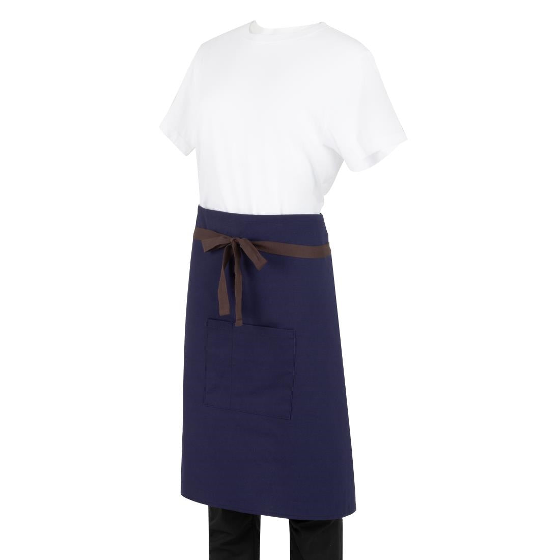 Tablier bistro en toile de coton Southside marine — BA165