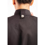 Veste de cuisine femme zippée légère Springfield Chef Works noire XXL — BB051-XXL