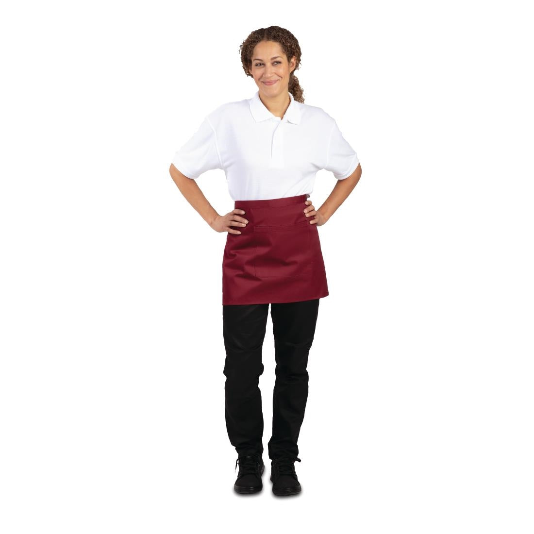 Tablier serveur court Whites bordeaux — BB177