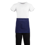 Tablier serveur court Whites bleu marine — BB179