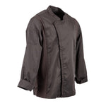 Veste de cuisine mixte légère à fermeture éclair Hartford Chef Works Urban gris graphite S — BB263-S