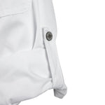 Veste de cuisine mixte légère à fermeture éclair Hartford Chef Works Urban blanche M — BB264-M