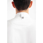 Veste de cuisine mixte légère à fermeture éclair Hartford Chef Works Urban blanche M — BB264-M