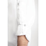 Veste de cuisine mixte légère à fermeture éclair Hartford Chef Works Urban blanche M — BB264-M