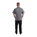 Veste de cuisine mixte légère manches courtes à fermeture éclair Springfield Chef Works Urban bleu encre XS — BB267-XS