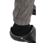 Pantalon de cuisine Works Urban Jogger 257 à fines rayures noires et blanches S — BB300-S
