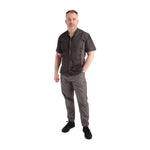 Pantalon de cuisine Works Urban Jogger 257 à fines rayures noires et blanches S — BB300-S