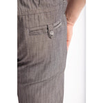 Pantalon de cuisine Works Urban Jogger 257 à fines rayures noires et blanches S — BB300-S