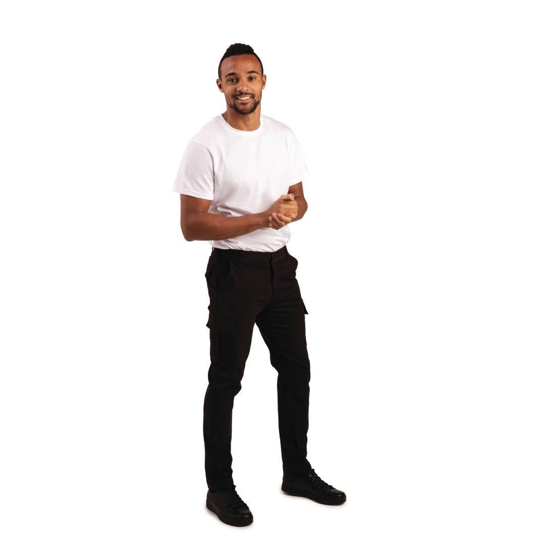 Pantalon homme slim stretch Cargo noir 46 — BB463-36
