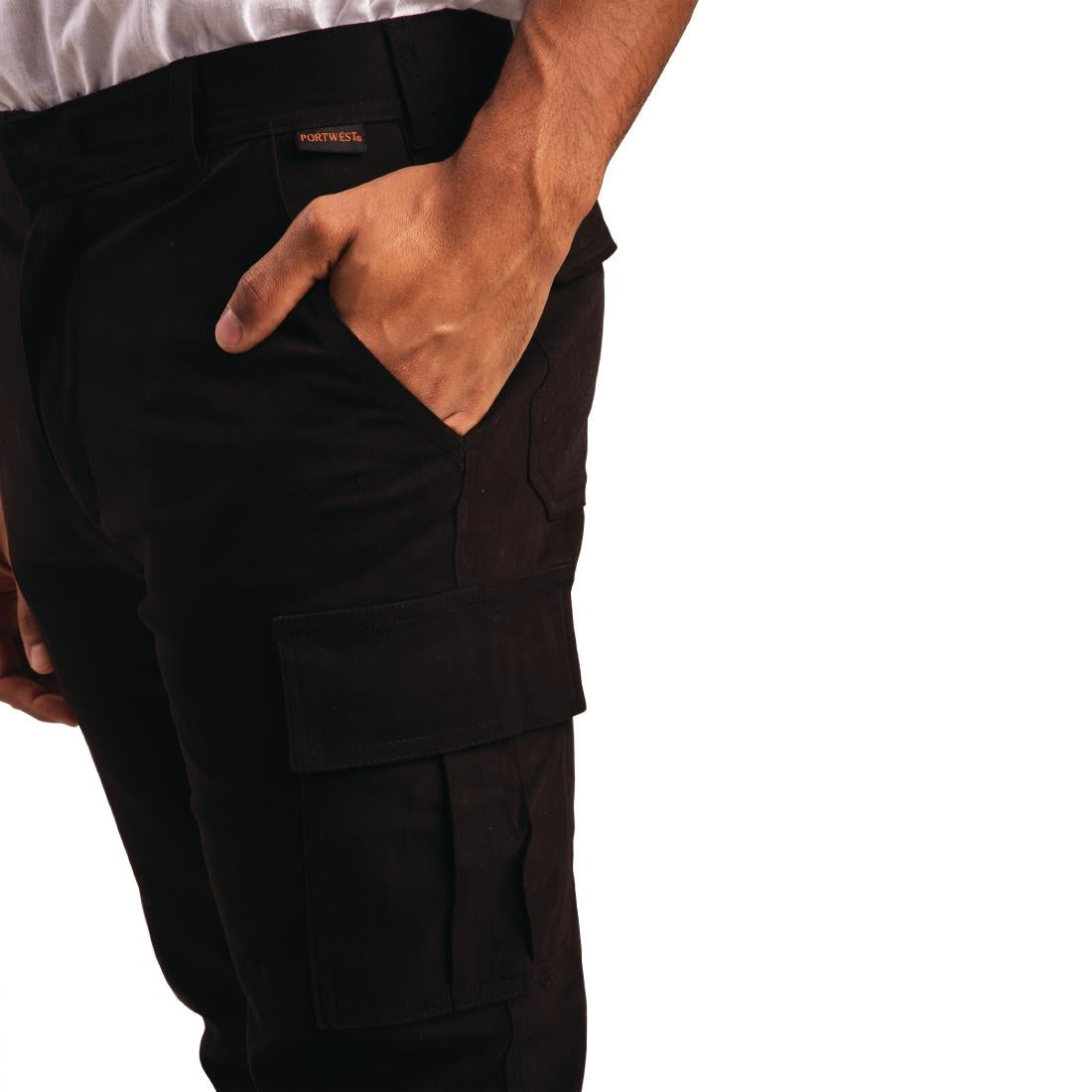 Pantalon homme slim stretch Cargo noir 46 — BB463-36