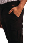 Pantalon homme slim stretch Cargo noir 48 — BB463-38
