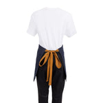 Tablier serveur Southside denim bleu et ceinture ocre — BB465