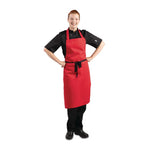 Tablier bavette Whites rouge — BB466