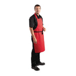 Tablier bavette Whites rouge — BB466