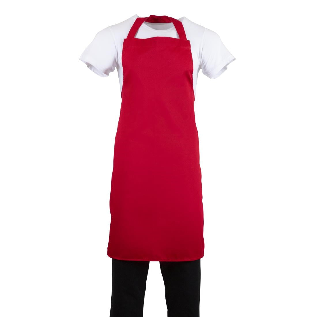 Tablier bavette Whites rouge — BB466