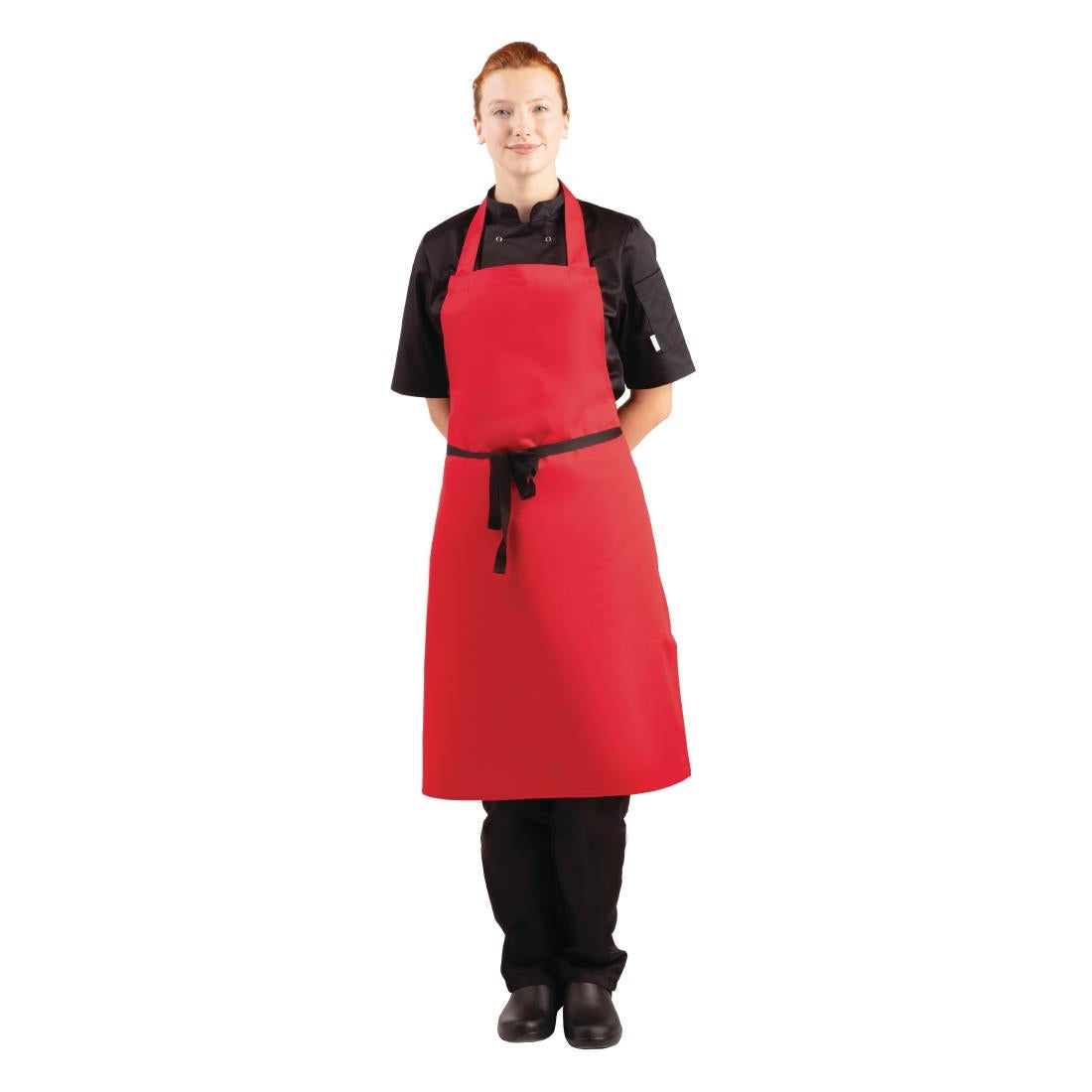 Tablier bavette Whites rouge — BB466
