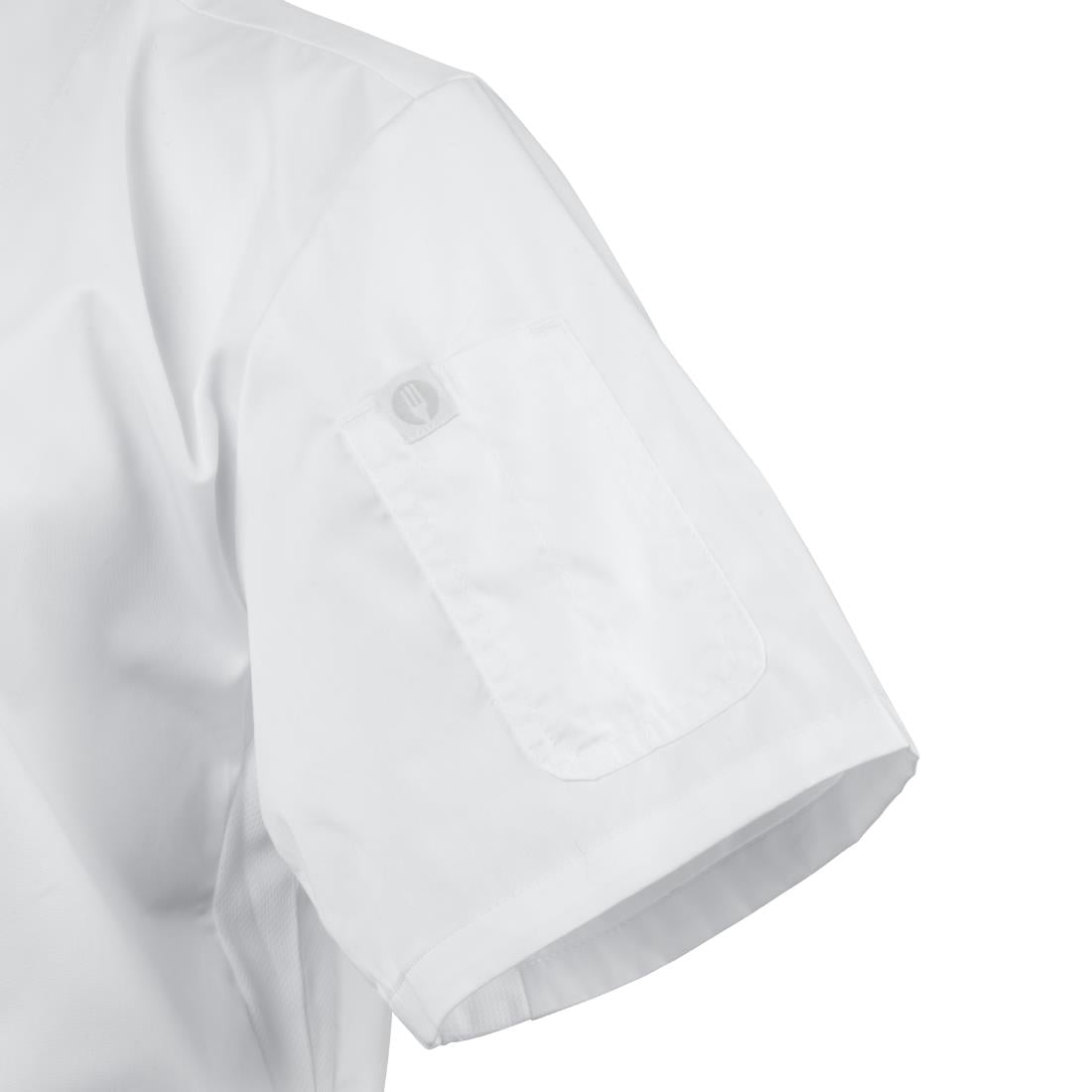 Veste de cuisinier à manches courtes Chef Works Cannes M — BB669-M