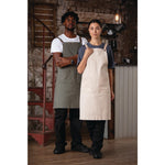Tablier bavette en coton Southside kaki — BB684
