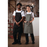 Tablier bavette en coton Southside kaki — BB684