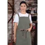 Tablier bavette en coton Southside kaki — BB684