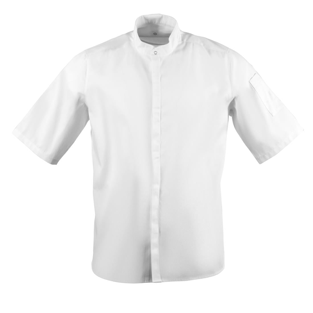 Veste de cuisine mixte col officier Southside blanche L — BB702-L