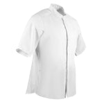 Veste de cuisine mixte col officier Southside blanche M — BB702-M