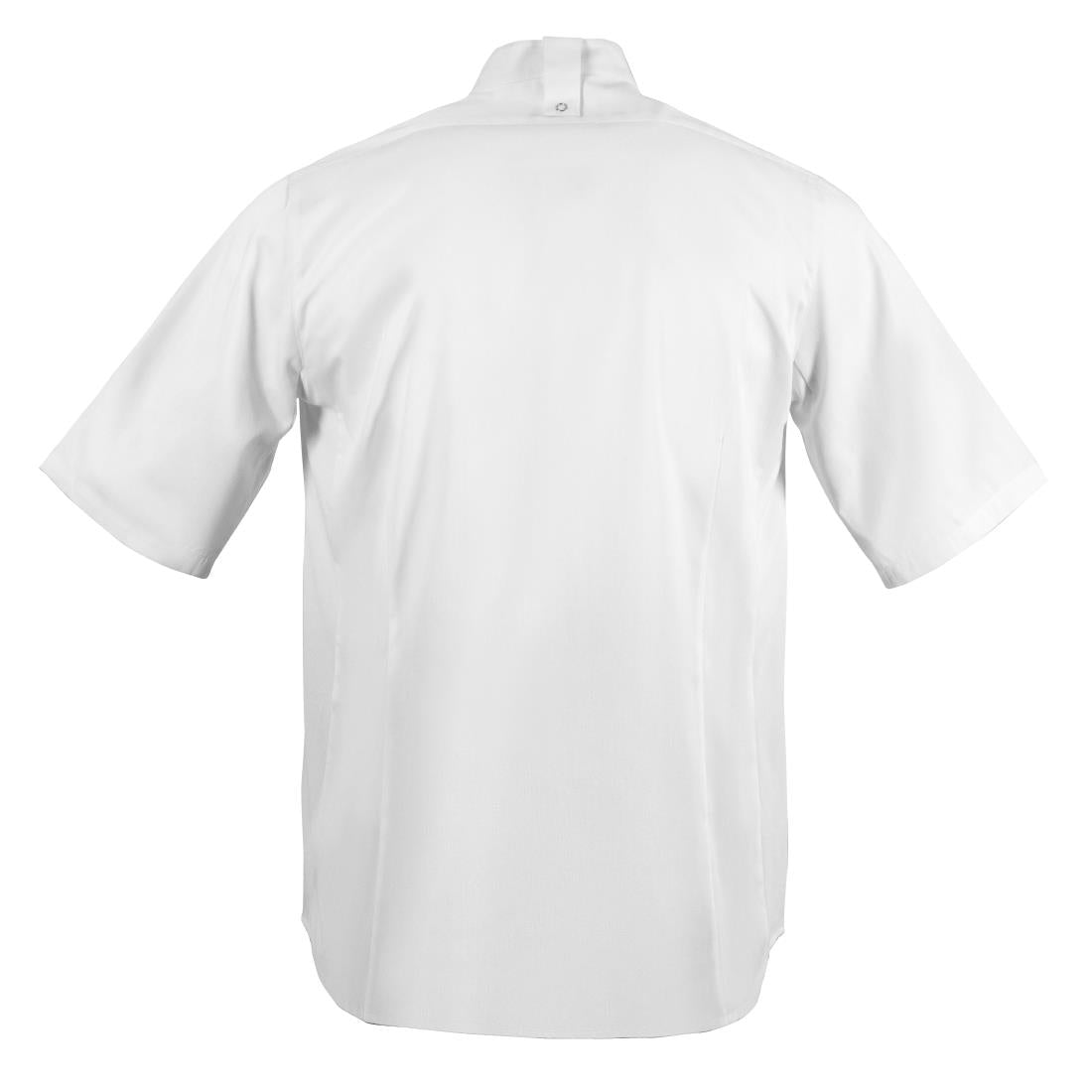 Veste de cuisine mixte col officier Southside blanche L — BB702-L