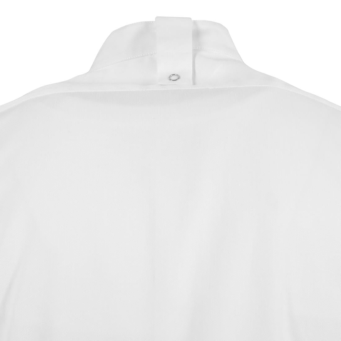 Veste de cuisine mixte col officier Southside blanche L — BB702-L