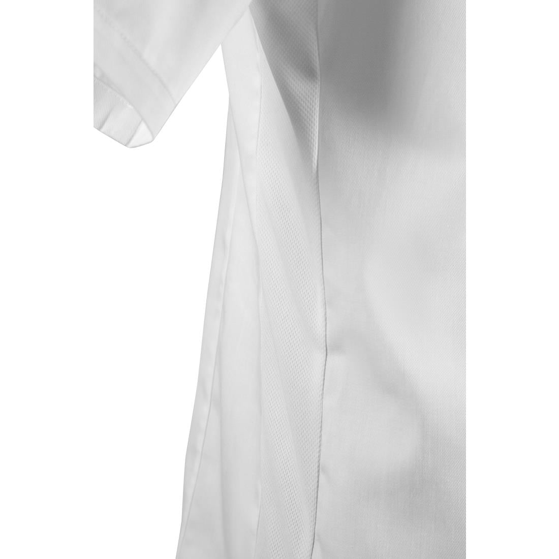 Veste de cuisine mixte col officier Southside blanche M — BB702-M