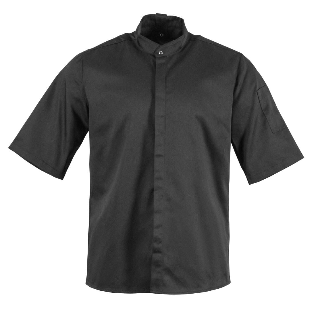 Veste de cuisine mixte col officier Southside noire M — BB711-M
