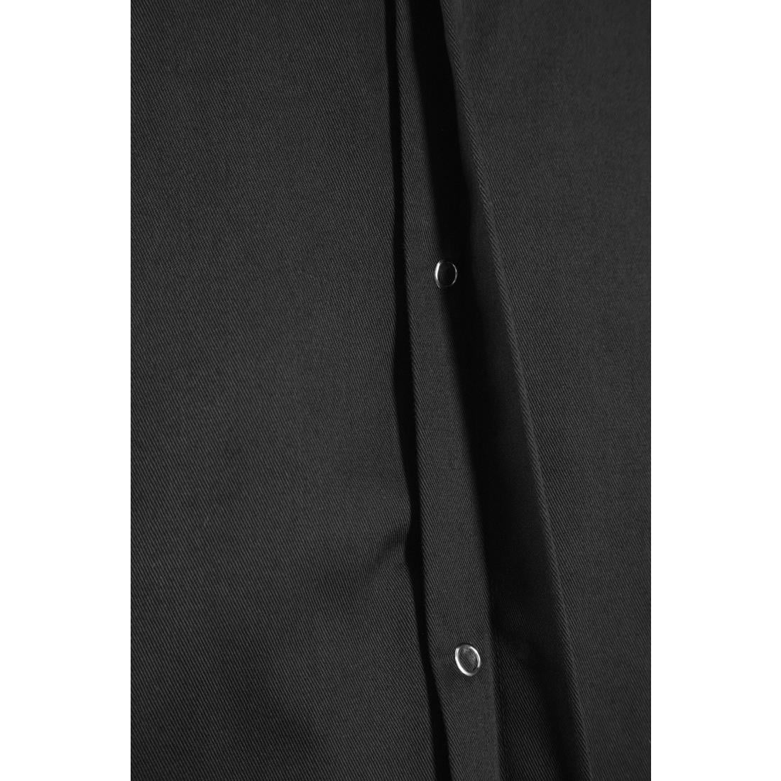 Veste de cuisine mixte col officier Southside noire M — BB711-M