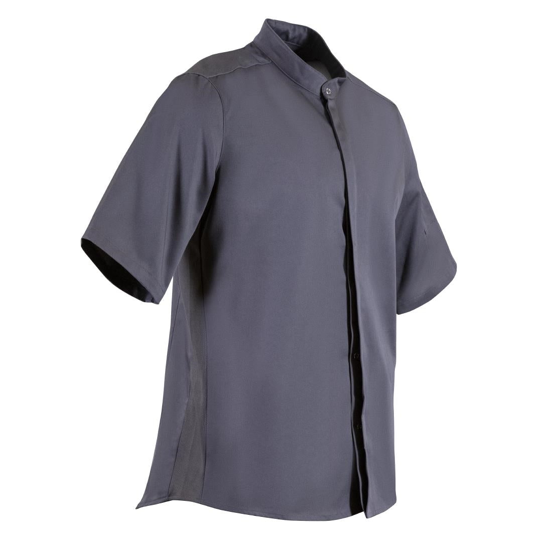 Veste col officier Southside gris anthracite - Taille M — BB712-M