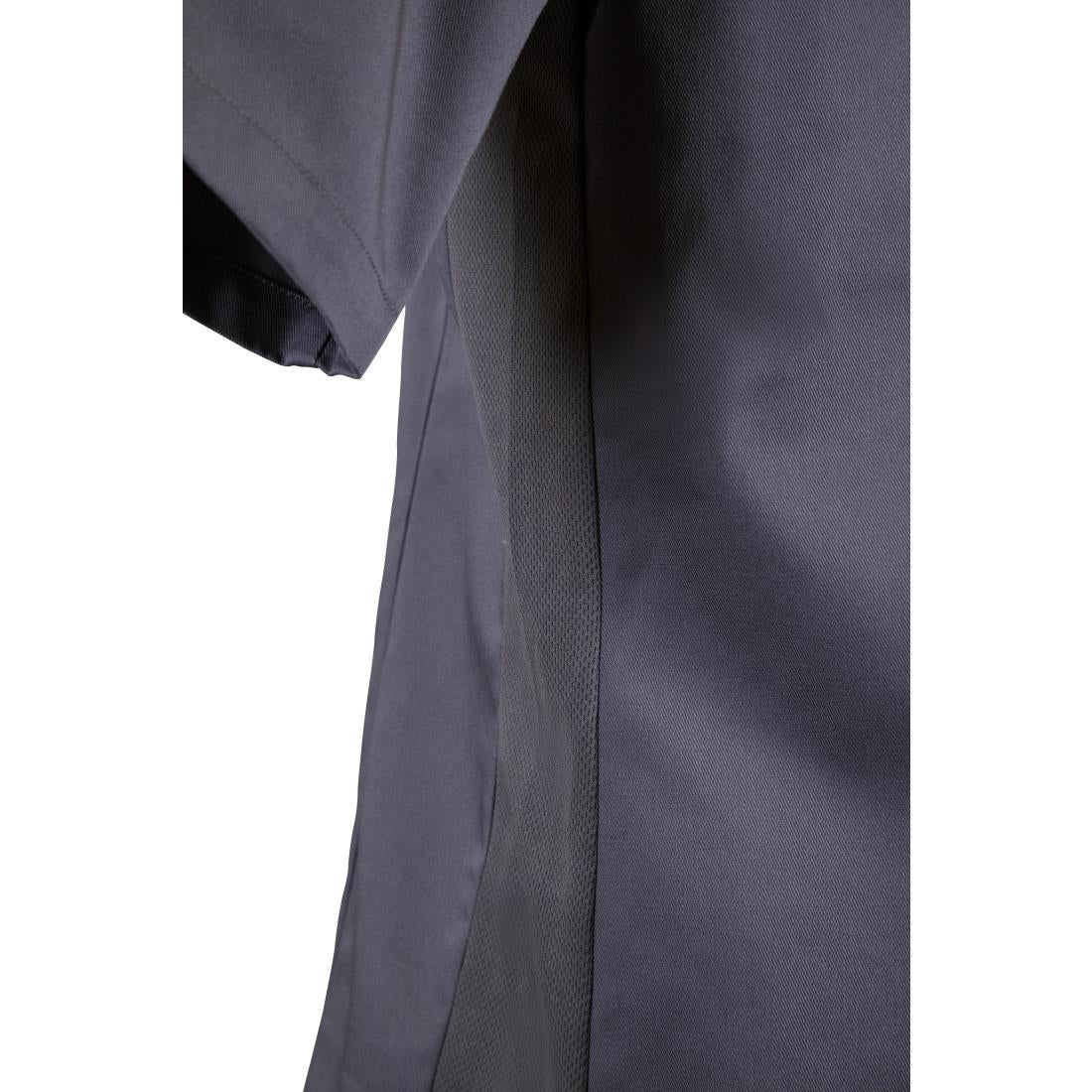 Veste col officier Southside gris anthracite - Taille M — BB712-M