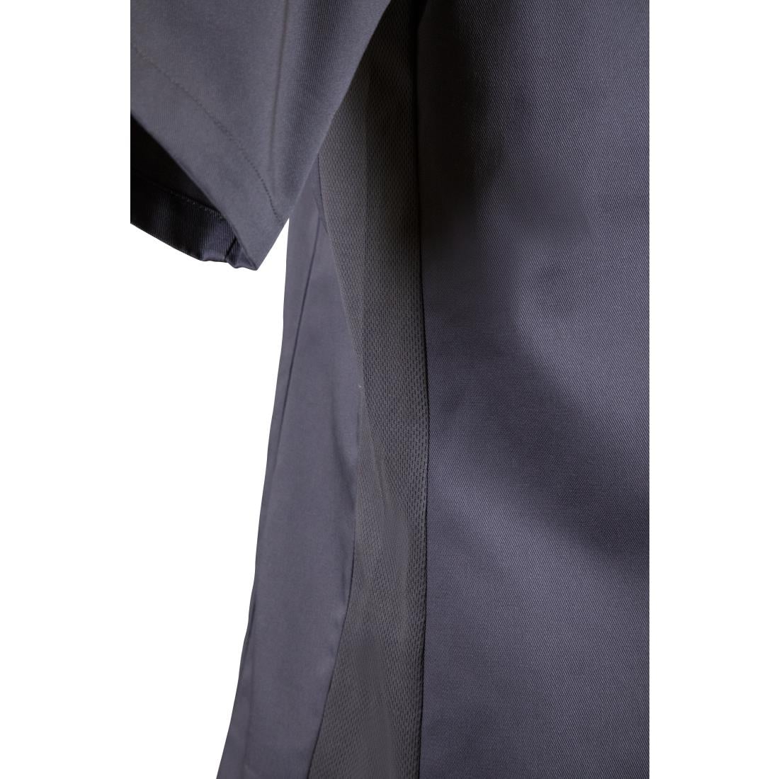 Veste col officier Southside gris anthracite - Taille S — BB712-S