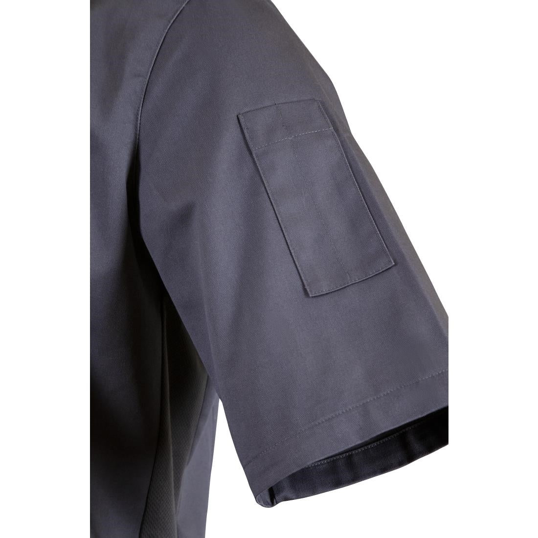 Veste col officier Southside gris anthracite - Taille M — BB712-M