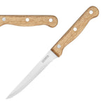 Couteaux à steak manche en bois d'acacia 100% FSC Olympia 113mm (lot de 12) — C136
