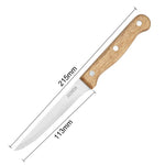 Couteaux à steak manche en bois d'acacia 100% FSC Olympia 113mm (lot de 12) — C136