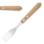 Fourchettes à steak manche en bois d'acacia 100% FSC Olympia 101mm (lot de 12) — C137