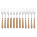 Fourchettes à steak manche en bois d'acacia 100% FSC Olympia 101mm (lot de 12) — C137